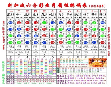 六合彩十二生肖表|2022年【六合彩生肖号码】属性知识对照表